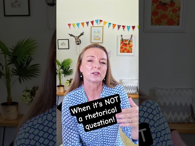 The difference between a rhetorical question & HYPOPHORA! #englishteachers #teacher