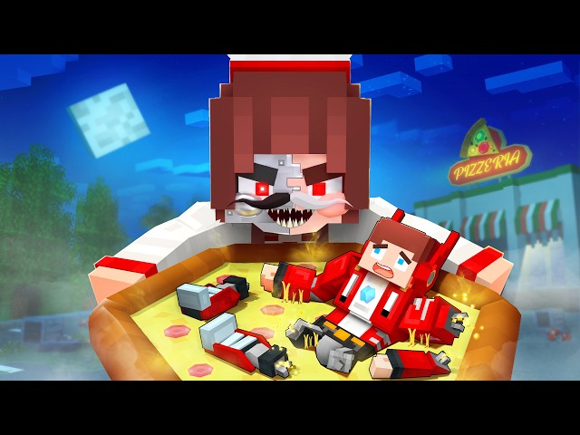 JJ Transformer and CRAZY FAN Pizza - Love Story - Maizen Minecraft Animation