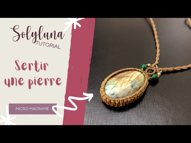 DIY micro-macrame tutorial: Learn how to set a stone!