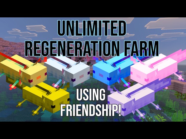 Minecraft Bedrock Unlimited Regeneration Friendship Farm