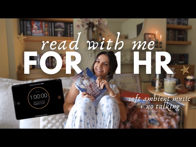 read with me for 1hr⏰🌟 body doubling, no talking, ambient music & no mid-roll ads
