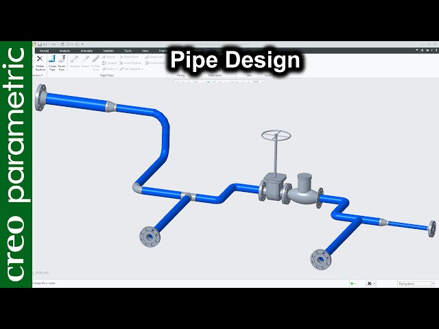 Pipe routing in Creo Parametric
