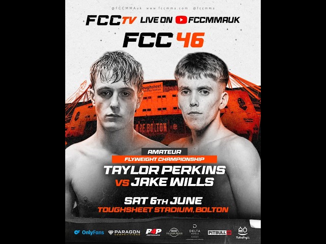 FCC 46 Amateur Card - First 2 fights are Free on FCC MMA Only Fans - Bolton Sat 6th June