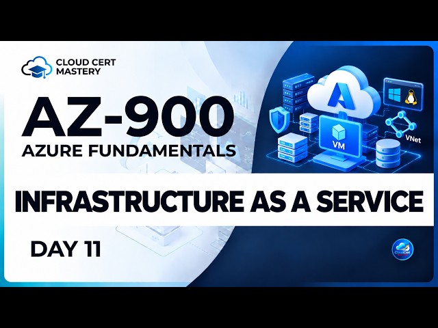 AZ-900 Infrastructure as a Service (IaaS) Explained | Azure Fundamentals Prep