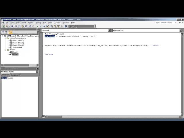 VBA Excel 2010   VLOOKUP VBA Programming Method to Return Data from Table by String