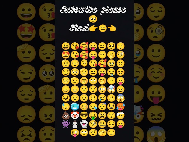 Find is emoji 👉😑👈