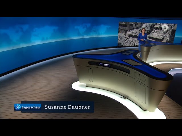 Tagesschau glitch: Camera freezes, 08/08/2025 with Susanne Daubner