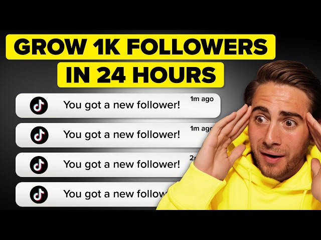 How to Grow 1,000 REAL Followers on TikTok in 1 Day or Less (Real Results)