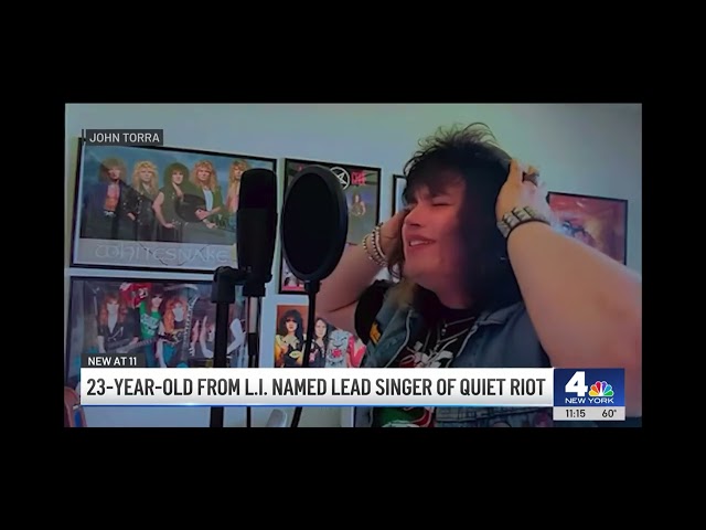 John Torra Quiet Riot lead singer news segment NY NBC gearing up for his first upcoming show