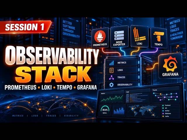 Prometheus, Grafana, Loki & Tempo Full Setup Tutorial | Session 1
