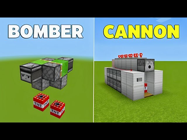 5 EASY TNT CANNONS in Minecraft Bedrock & Java!(Tutorial)