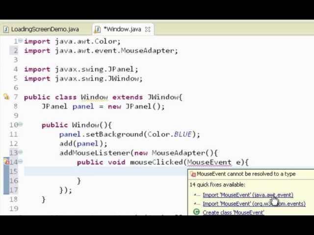 Java swing GUI tutorial #7: JWindow