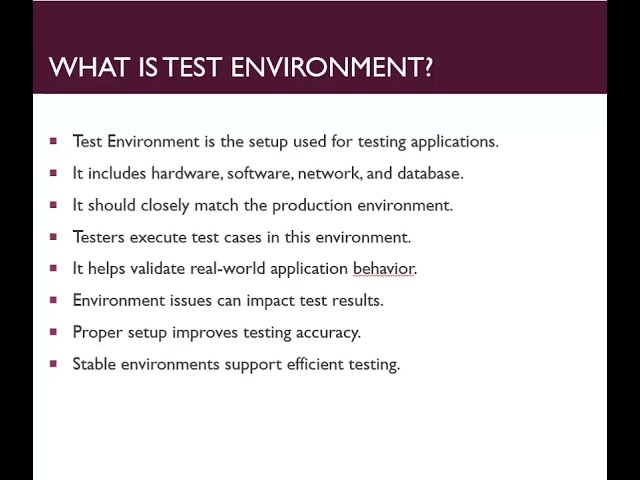 Top MNC Interview Question#13|What's a Test Environment|#shorts #softwaretesting #interview