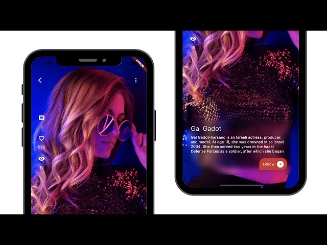 Modelling App Profile Design to Flutter