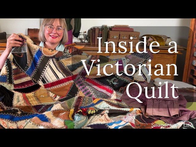 Inside a Victorian Crazy Quilt: Ribbons, Silk Hats and Hidden Seams