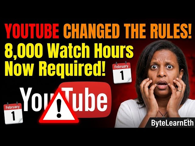 YouTube Just DOUBLED Monetization Requirements — What Every Creator Must Know