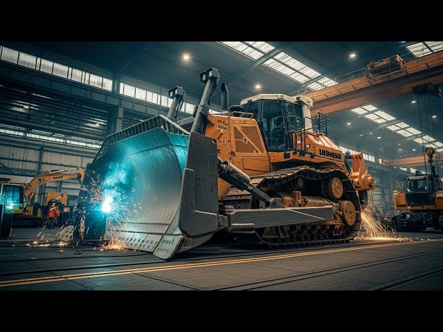 Inside a Massive Bulldozer Factory | How Liebherr Builds Giant Bulldozers