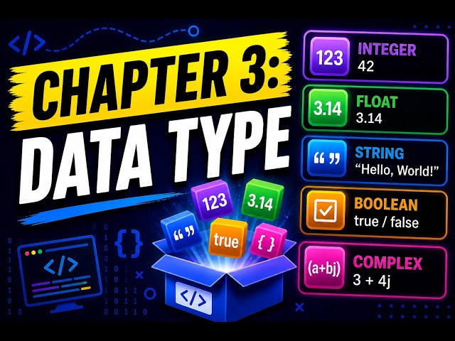 Chapter 3: Data Types | Python for Beginners (Easy Explanation) 🚀