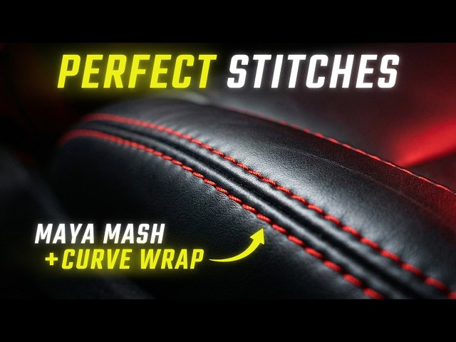 How I Model PERFECT Stitches in Maya Without Going Insane
