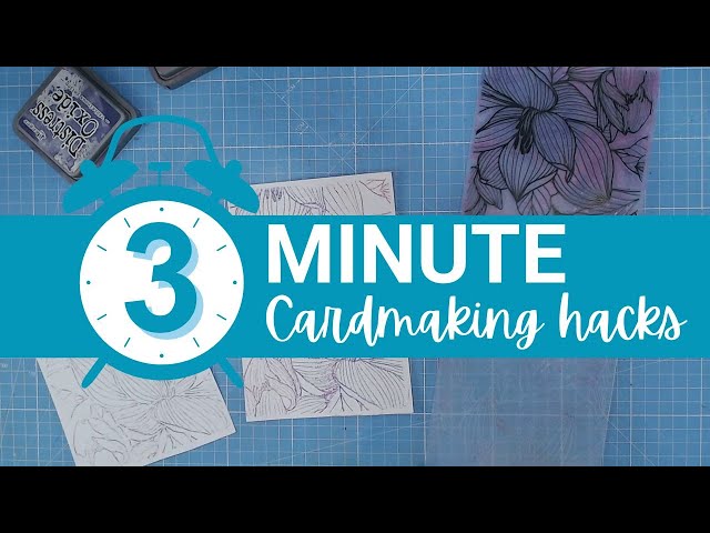 3 Minute Card Making Hack - Stamping with Embossing Folders