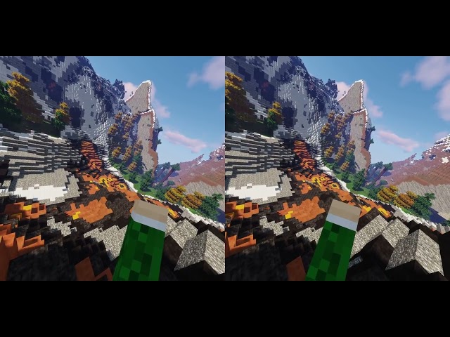 [3D] Vivecraft 1.18 Real-Time+Terralith (Minecraft VR) Gameplay with Shaders - Part 1