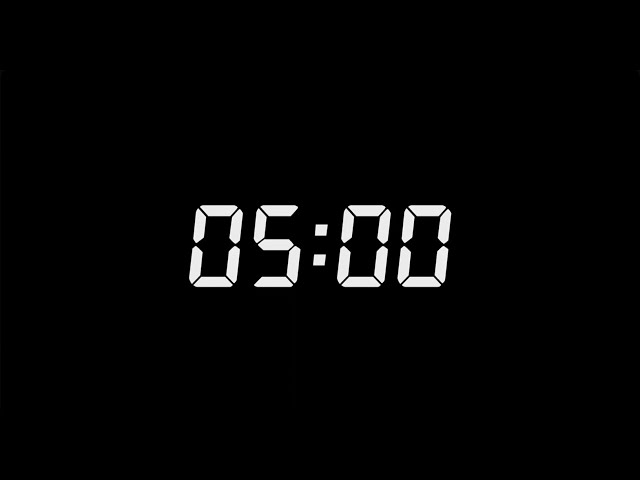 5 Minute Focus Countdown for ADHD | No Distractions | White Noise