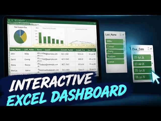 How to Create a Dynamic Dashboard in Excel Using Slicers (Quick Guide)
