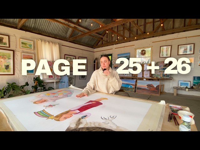 the art of world building ❀ WRITING & ILLUSTRATING my PICTURE BOOK after being REJECTED page 25 + 26