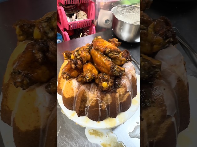 I tried the lemon pepper chicken wings cake