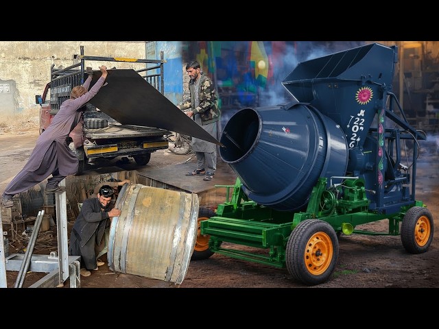 Amazing Manufacturing Process: How a Concrete Mixer Machine Is Built From Scratch