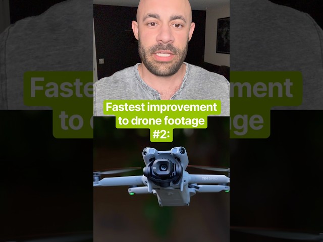 Fastest improvement to drone footage #2 #drones #dronework #dronevideo #dji