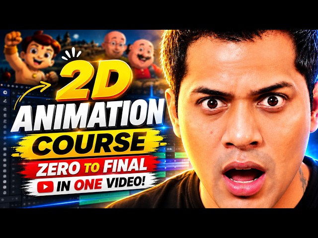 Cartoon Video Kaise Banaye | How To Make Cartoon Videos For YouTube | 2D Animation Course FREE