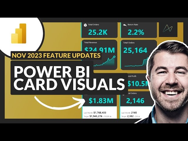 NEW Power BI Card Visual Nov 2023 | Full Tutorial from Basic to Advanced (PBIX File Included!)