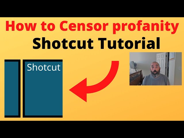 Shotcut Tutorial - How to censor profanity (curse/bad words) using Shotcut