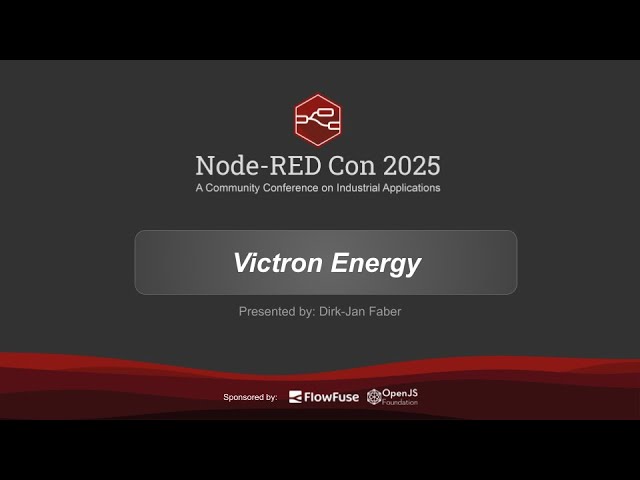 Victron Energy and Node-RED by Dirk-Jan Faber