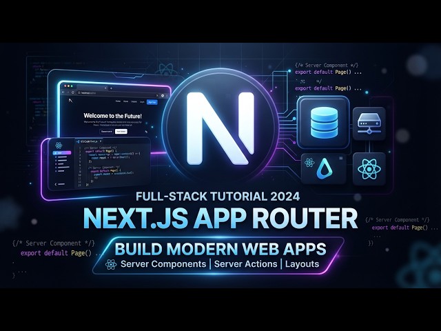 Next js App Router Tutorial Build Modern, Full Stack Web Applications