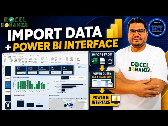 Power BI Full Course 2026 for Beginners | Importing Data & Power BI Interface