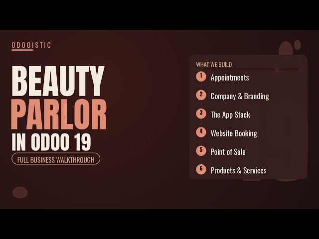 Odoo 19 Beauty Parlor Industry App | Full Salon Management Workflow (Booking to Payment)