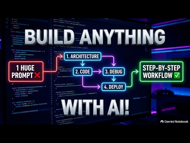 How to Use AI to Build Anything | Step-by-Step AI Development Workflow