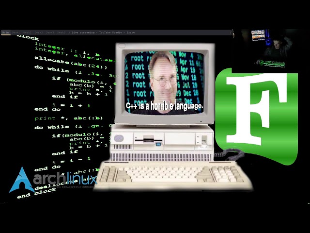 Live programming 💾 💻 (I use Arch btw) #linux #computer