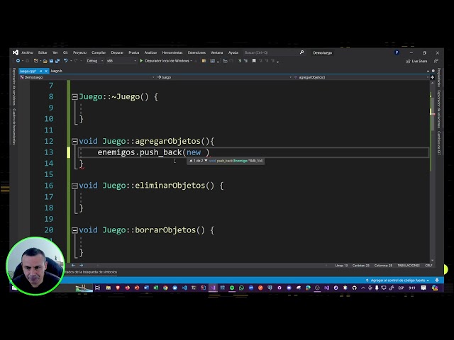09 implementación clase juego parte I