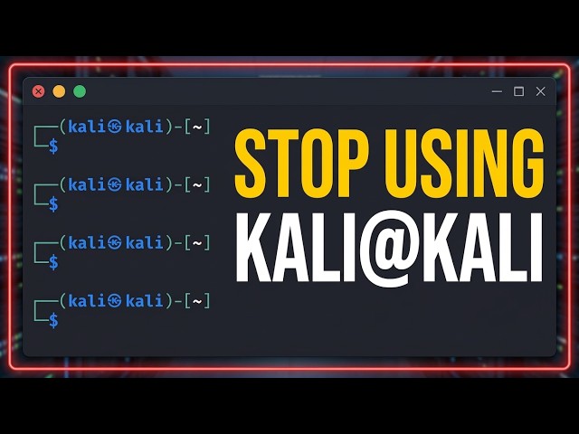Stop Revealing Your Kali Instance: OpSec Hostname & User