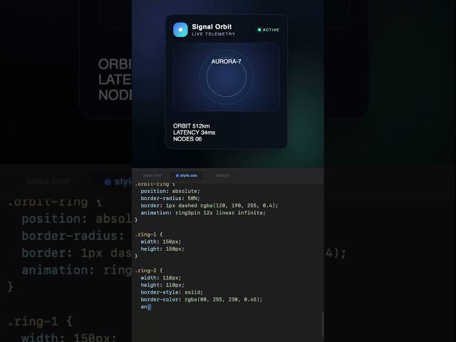 Signal Orbit CSS #code #css #coding