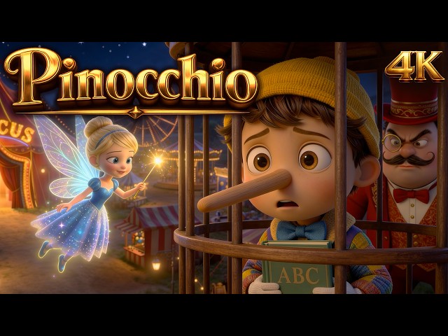 Pinocchio | 4K 3D Animation | English Fairy Tales