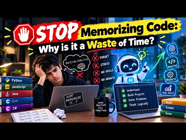 STOP Memorizing Code: کوڈ رٹنا وقت کا ضیاع کیوں ہے؟ | Learn Programming the Smart Way