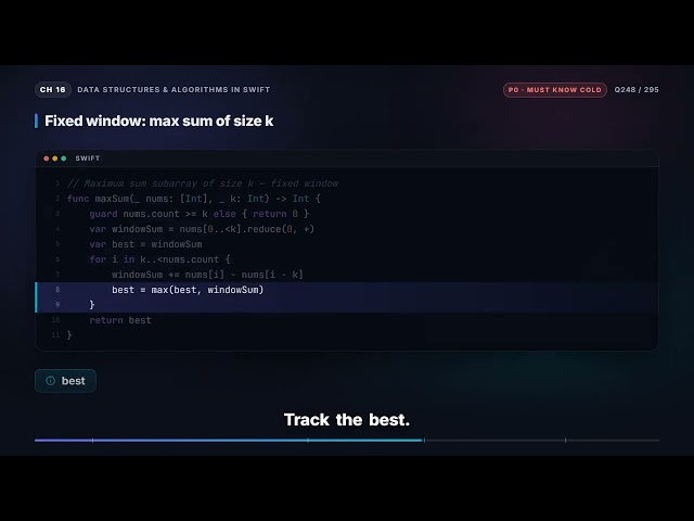 Sliding Window | iOS Interview Q248