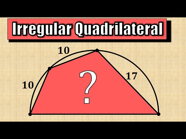 Can You Solve This Quadrilateral Puzzle? Find the Area!