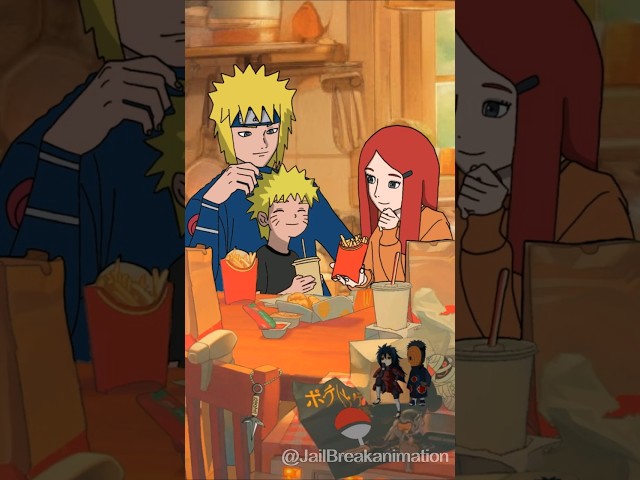 Naruto Reunites with Minato and Kushina again #naruto #shorts #animation