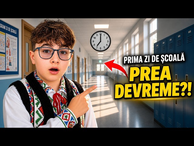 First day of school! Did we get there too early?