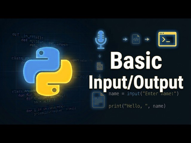 Python print() and input() Explained | Python Course Module 1, Topic 6